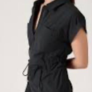 ATHLETA Topspin Dress. Black 1x NEW w/TAGS